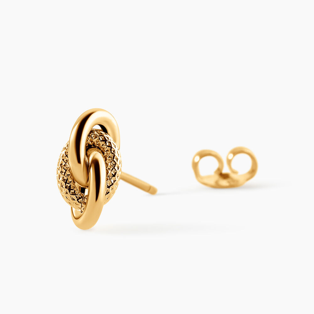 Boucles D'oreilles Puces Niko Or Jaune - Puces Famille | Marc Orian
