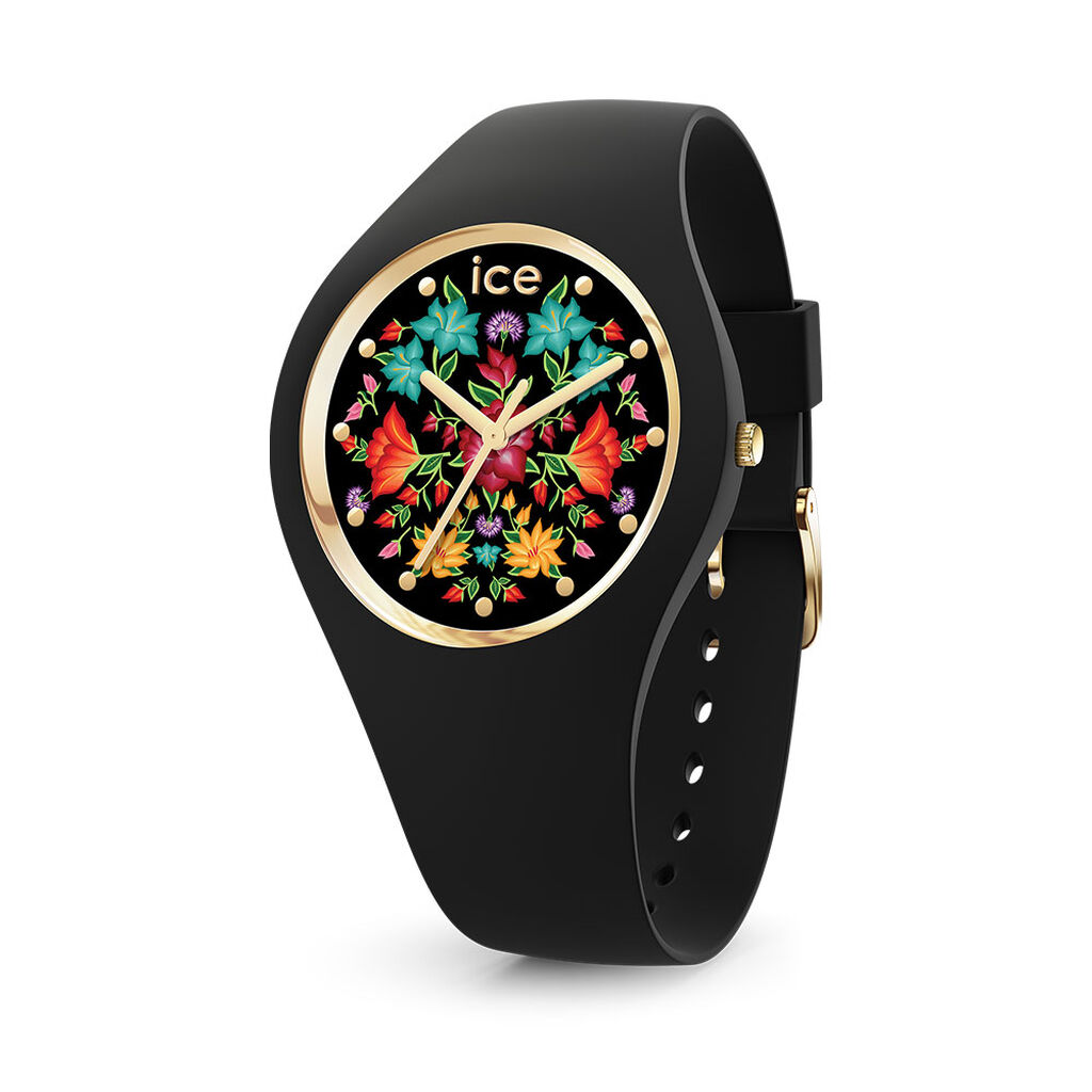 Montre Ice Watch Flower Noir - Montres &eacute;tanches Femme | Marc Orian