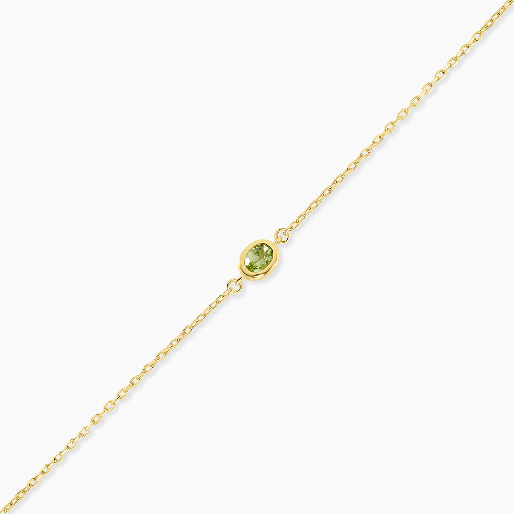 Bracelet Poem Argent Jaune P&eacute;ridot - Bracelets fantaisie Femme | Marc Orian