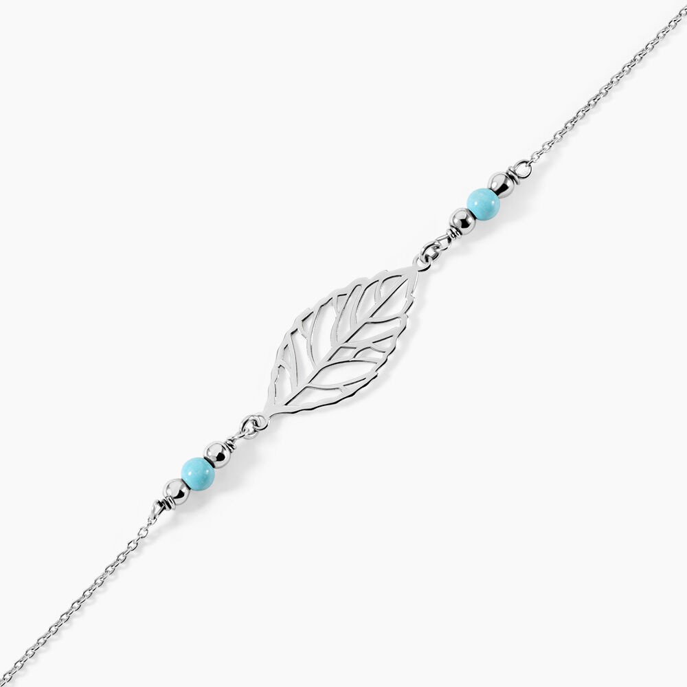 Bracelet Grethel Argent Blanc Turquoise - Bracelets fantaisie Femme | Marc Orian