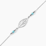 Bracelet Grethel Argent Blanc Turquoise - Bracelets fantaisie Femme | Marc Orian
