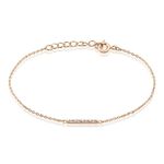 Bracelet Andrew Argent Rose Oxyde De Zirconium Rose - Bracelets fantaisie Femme | Marc Orian