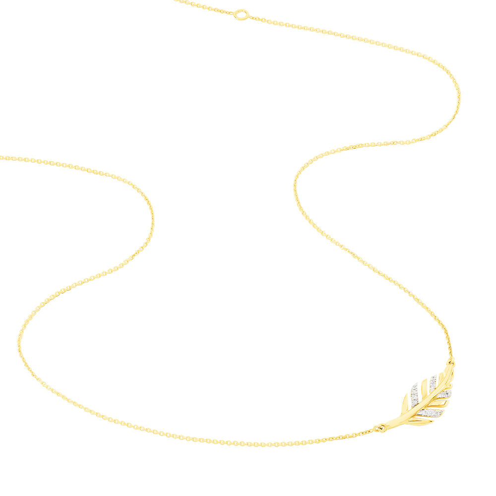 Collier Praia Or Jaune Diamant - Colliers avec pierres Femme | Marc Orian