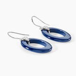 Boucles D'oreilles Pendantes Peer Argent Blanc Oxyde De Zirconium - Pendantes Femme | Marc Orian