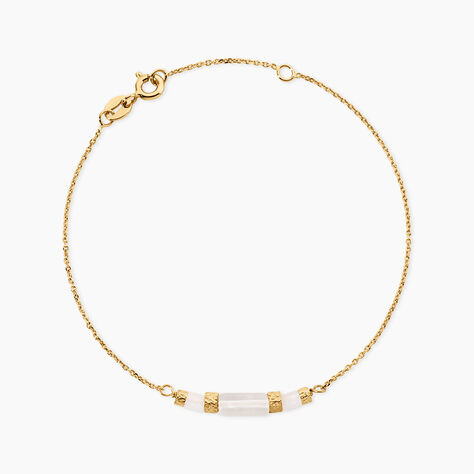 Bracelet Pierrine Argent Dor&eacute; A L'Or 750/1000 Quartz - Bracelets cha&icirc;nes Femme | Marc Orian