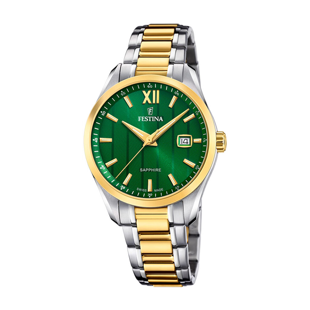 Montre Festina Swiss Made 37,5 Vert - Montres classiques Homme | Marc Orian