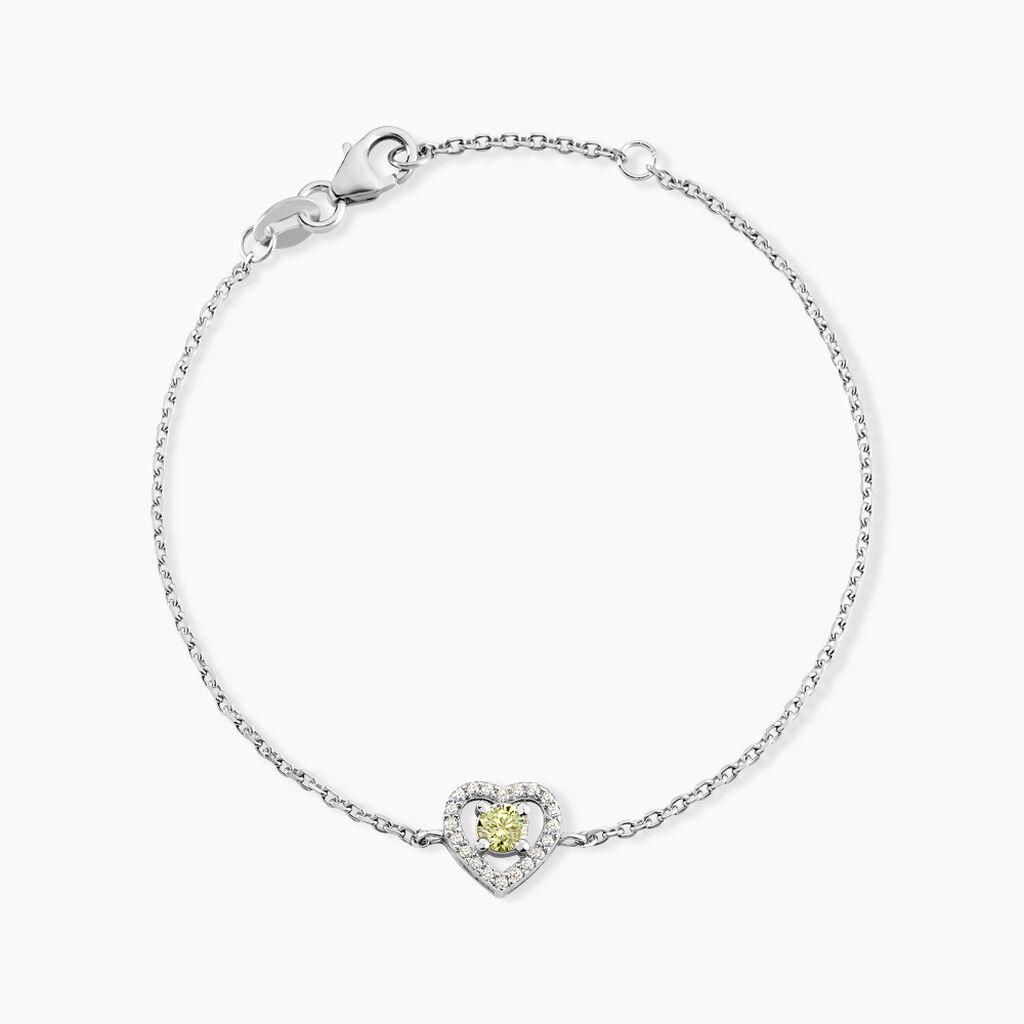 Bracelet Suzon Argent Blanc Oxyde De Zirconium - Bracelets fantaisie Femme | Marc Orian