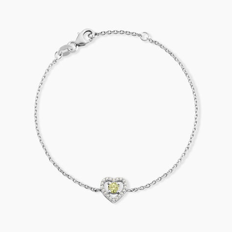 Bracelet Suzon Argent Blanc Oxyde De Zirconium - Bracelets fantaisie Femme | Marc Orian