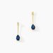 Boucles D'oreilles Pendantes Goutte Or Jaune Saphir - Pendantes Femme | Marc Orian