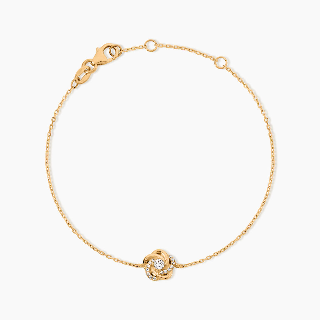 Bracelet Moisette Plaqu&eacute; Or Jaune Oxyde De Zirconium - Bracelets fantaisie Femme | Marc Orian