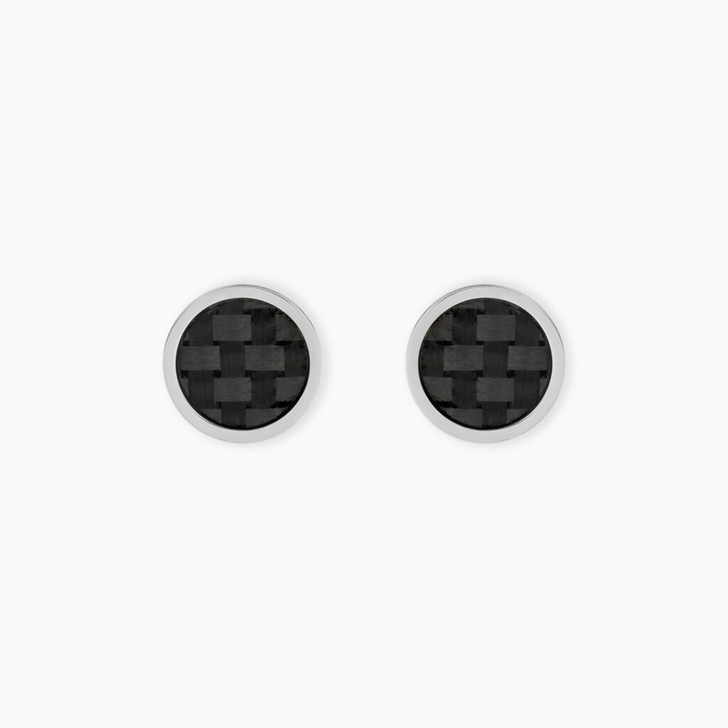 Boucles D'oreilles Puces Phebus Him Classique Acier Blanc - Puces Homme | Marc Orian