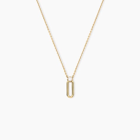 Collier Ellin Plaque Or Jaune Oxyde De Zirconium - Colliers avec pierres Femme | Marc Orian
