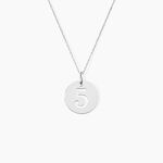 Pendentif Efiso Argent Blanc - Bijoux fantaisie Famille | Marc Orian