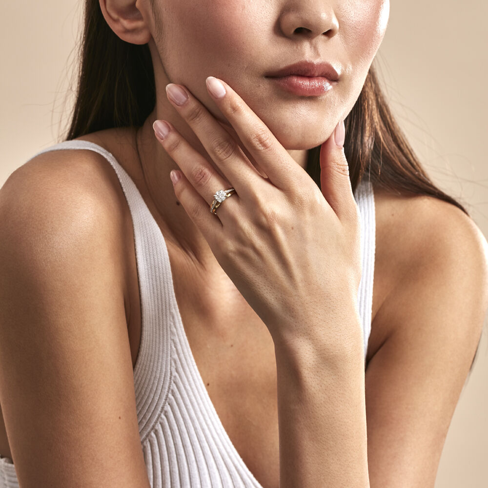 Bague Kate Or Jaune Diamant - Parures de mariage Femme | Marc Orian