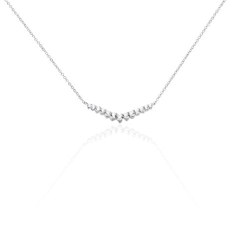 Collier Zuina Argent Blanc Oxyde De Zirconium - Colliers avec pierres Femme | Marc Orian