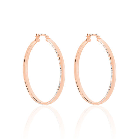 Créoles Argent Rose Ava - Boucles d'oreilles Créoles Femme | Marc Orian