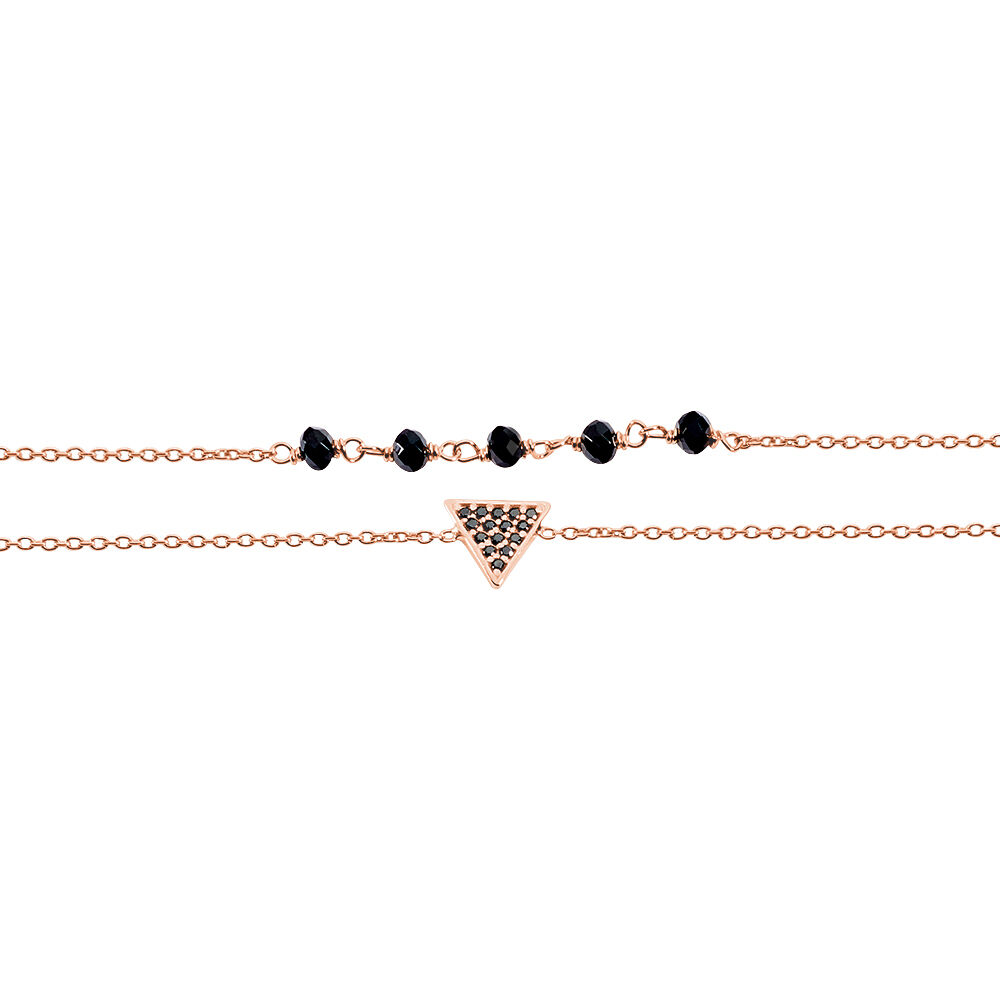 Bracelet Andreana Argent Rose Oxyde De Zirconium - Bracelets chaînes Femme | Marc Orian