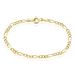 Bracelet Esma Maille Alternee 1/3 Or Jaune - Bracelets mailles Enfant | Marc Orian