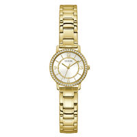 cadran doré fond blanc bracelet acier doré