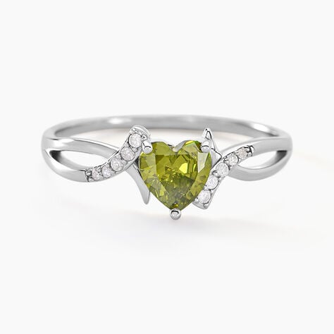 Bague Avalon Argent Blanc Oxyde De Zirconium - Solitaires Femme | Marc Orian