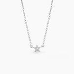 Collier Saya Argent Blanc Oxyde De Zirconium - Colliers avec pierres Femme | Marc Orian