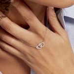 Collier Or Blanc Raoula Oxydes De Zirconium - Colliers avec pierres Femme | Marc Orian