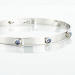 Bracelet Jonc Aleksandra Argent Blanc Oxyde De Zirconium - Bracelets joncs Femme | Marc Orian