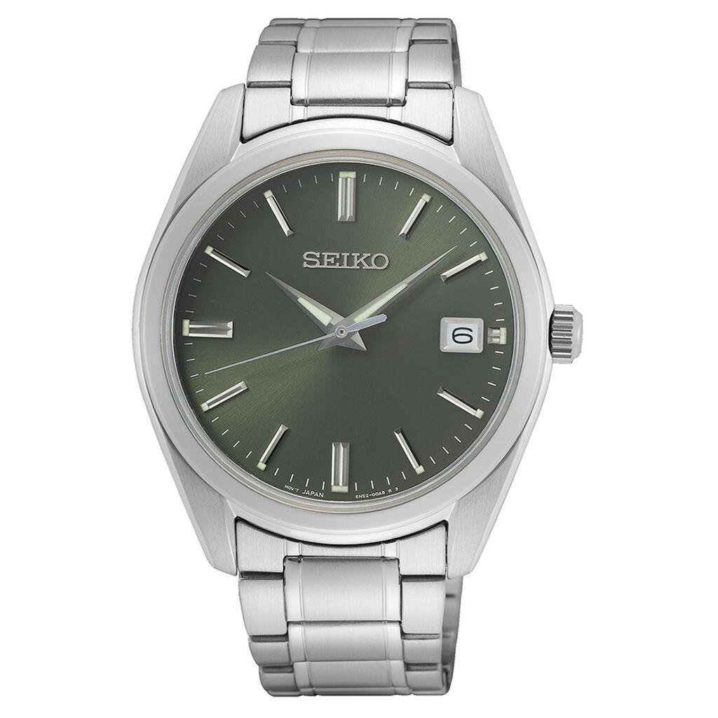 Montre Seiko Classique Kaki - Montres classiques Homme | Marc Orian