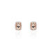 Boucles D'oreilles Puces Kloe Or Rose Morganite Et Diamant - Puces Femme | Marc Orian