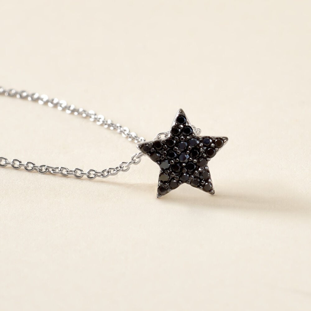 Collier Nasima Argent Blanc Spinelle - Colliers avec pierres Femme | Marc Orian