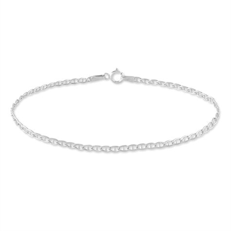 Bracelet Capucin Maille Marine Plate Or Blanc - Bracelets mailles Femme | Marc Orian