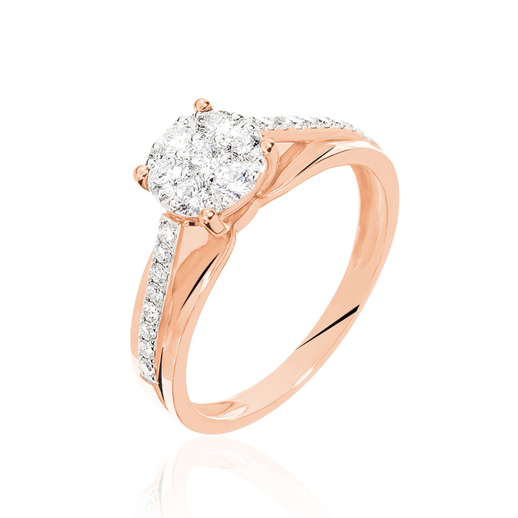 Bague Kate Or Rose Diamant - Parures de mariage Femme | Marc Orian
