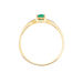 Bague Solitaire Ludmilla Or Jaune Emeraude Et Diamant - Bagues vintage Femme | Marc Orian