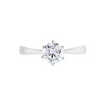 Solitaire Or Blanc Laurian Oxyde De Zirconium Blanc - Solitaires Femme | Marc Orian