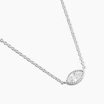 Collier Hermance Argent Blanc Oxyde De Zirconium - Colliers avec pierres Femme | Marc Orian