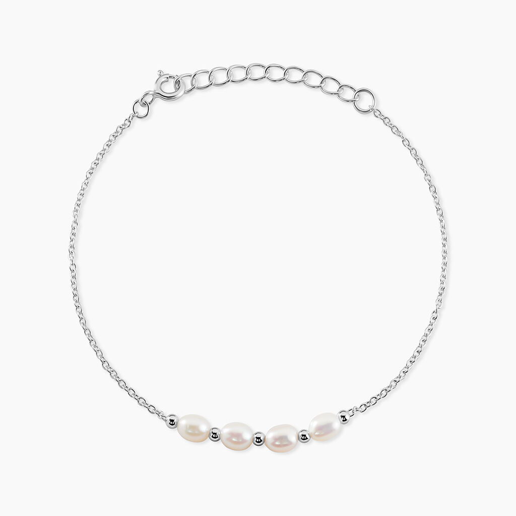 Bracelet Flawless Argent Blanc Perle De Culture - Bracelets fantaisie Femme | Marc Orian