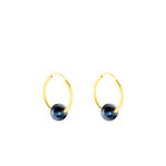 Boucles D'oreilles Puces Suraya Or Jaune Perle De Culture - Cr&eacute;oles Femme | Marc Orian