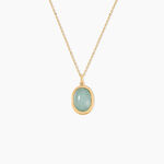 Collier Veina Plaqu&eacute; Or Jaune Aventurine - Colliers avec pierres Femme | Marc Orian