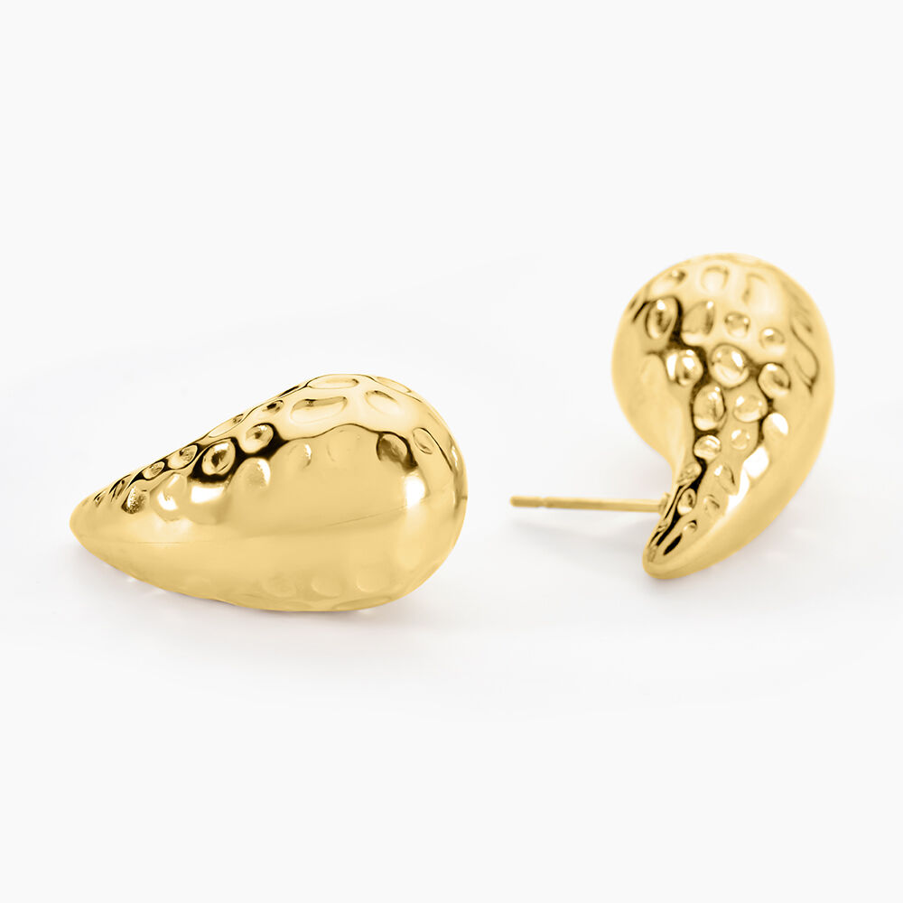 Boucles D'oreilles Pendantes Iliane Acier Dor&eacute; - Pendantes Femme | Marc Orian