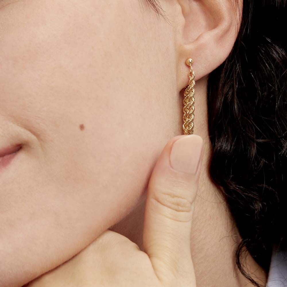 Boucles D'oreilles Pendantes Jerry Or Jaune - Pendantes Femme | Marc Orian