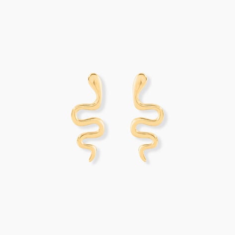 Boucles D'oreilles Puces Serafino Or Jaune - Puces Femme | Marc Orian
