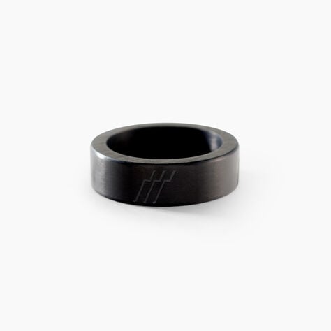 Bague Andrei Acier Noir - Bijoux fantaisie Homme | Marc Orian