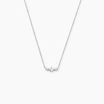 Collier Desert Argent Blanc Oxyde De Zirconium - Colliers avec pierres Femme | Marc Orian