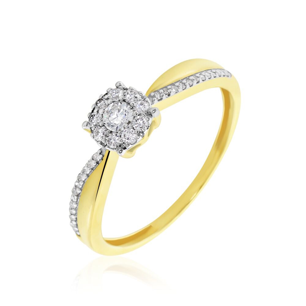Bague Elfreda Or Jaune Diamant - Solitaires Femme | Marc Orian