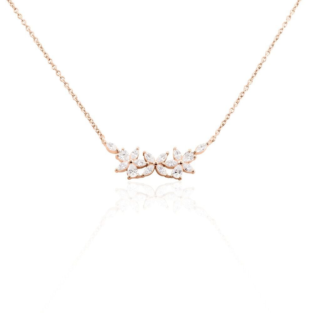 Collier Oralie Argent Rose Oxyde De Zirconium - Colliers avec pierres Femme | Marc Orian
