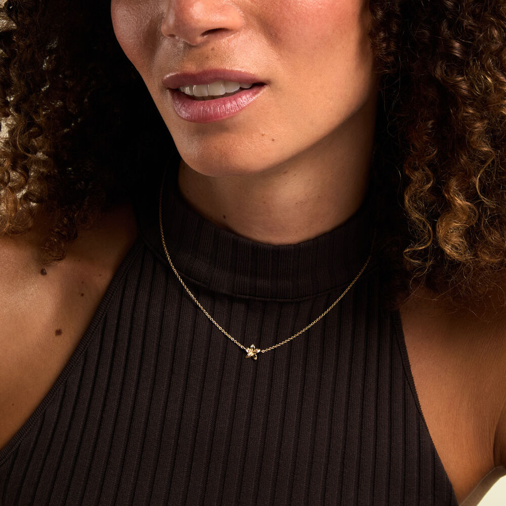 Collier Nine Argent Dor&eacute; A L'Or 750/1000 - Colliers ete Femme | Marc Orian