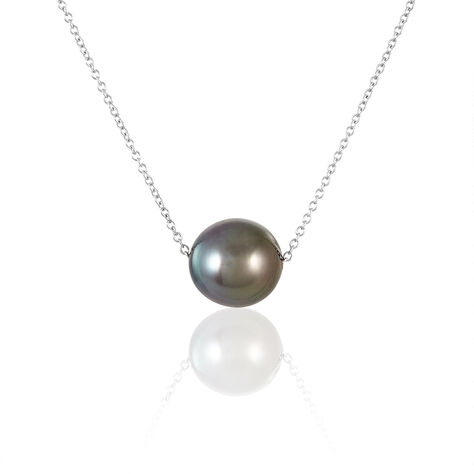 Collier Semi-baroque Or Blanc Perle De Culture De Tahiti - Colliers Femme | Marc Orian
