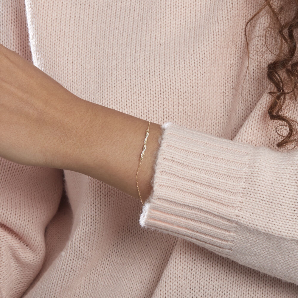 Bracelet Carolyne Or Jaune Oxyde De Zirconium - Bracelets chaînes Femme | Marc Orian