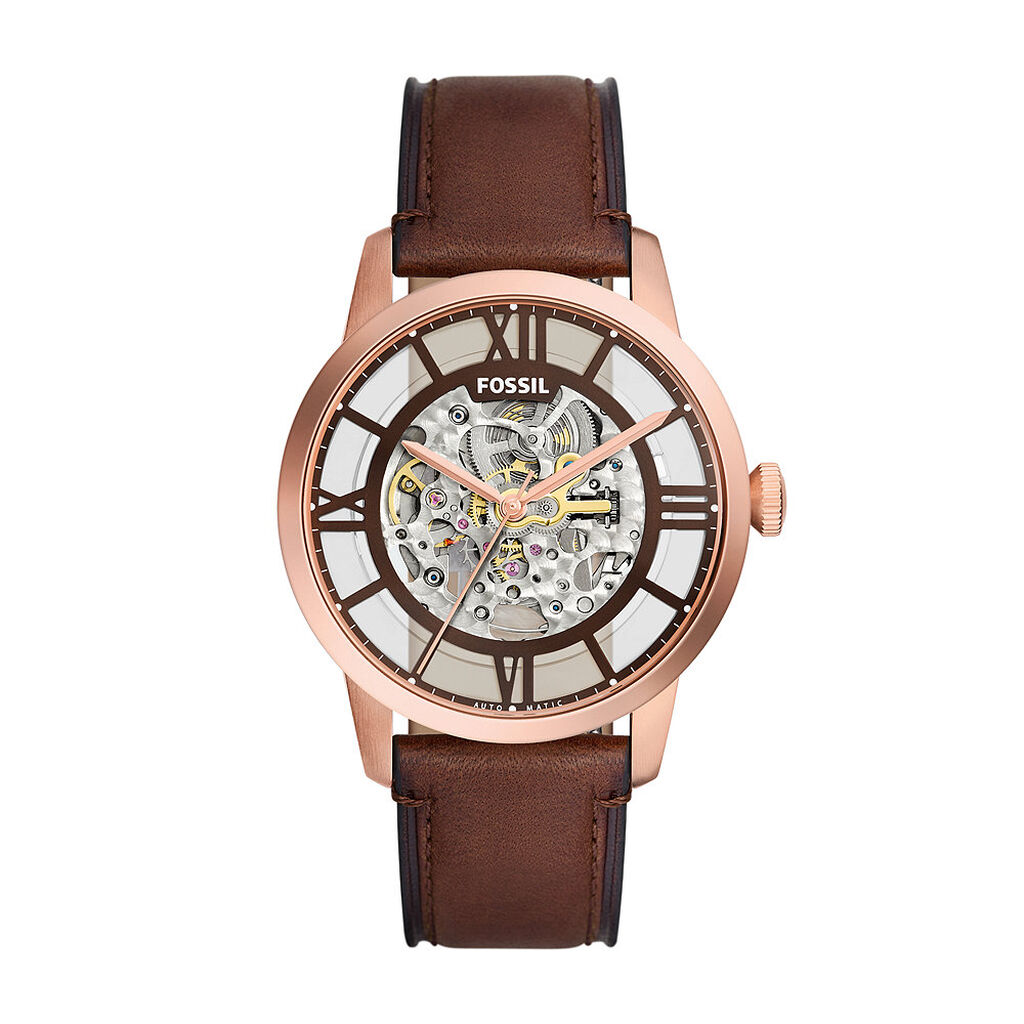 Montre Fossil Townsman Marron - Montres automatiques Homme | Marc Orian