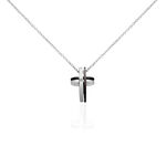 Collier Ruya Acier Bicolore Oxyde De Zirconium - Colliers avec pierres Homme | Marc Orian